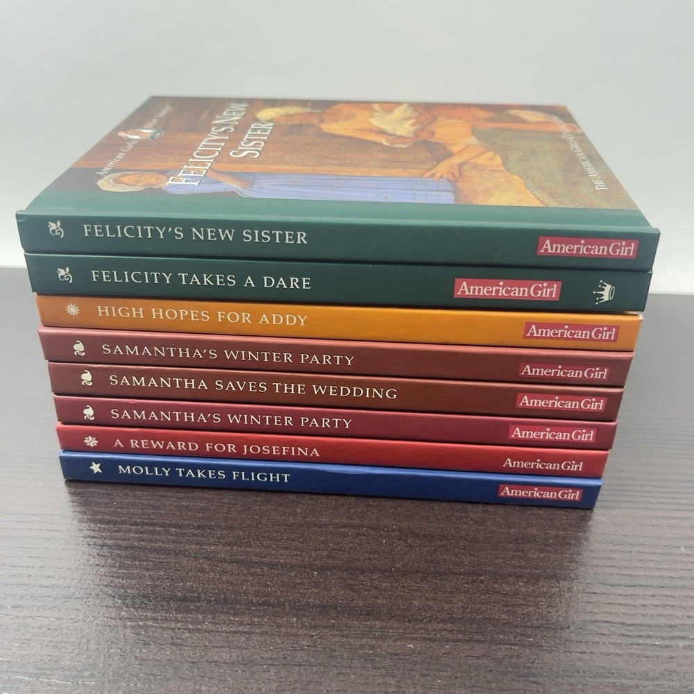 Lot Of 8 American Girl Hardcover Books Felicity Josefina Samantha Addy Molly